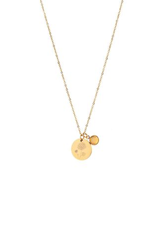 Womens November Birth Flower Necklace with Birthstone - - 18 inches - NastyGal UK (+IE) - Modalova