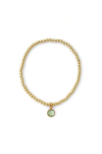 Womens August Birthstone Beaded Bracelet Gold Plated - - One Size - Joy by Corrine Smith - Modalova