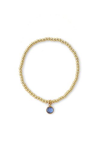 Womens September Birthstone Beaded Bracelet Gold Plated - - One Size - Joy by Corrine Smith - Modalova