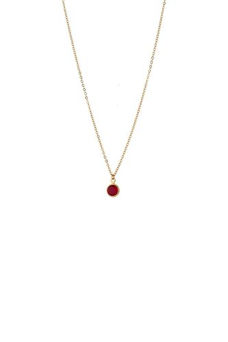 Womens July Birthstone Crystal Necklace Gold Plated - - 18 inches - NastyGal UK (+IE) - Modalova