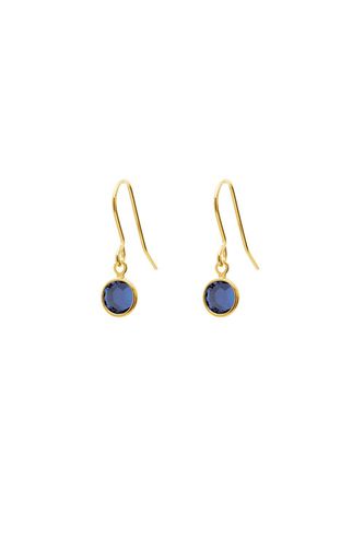 Womens September Birthstone Crystal Drop Earrings Gold Plated - - One Size - Joy by Corrine Smith - Modalova