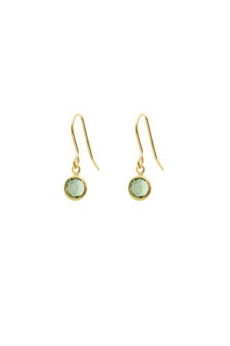 Womens August Birthstone Crystal Drop Earrings Gold Plated - - One Size - Joy by Corrine Smith - Modalova