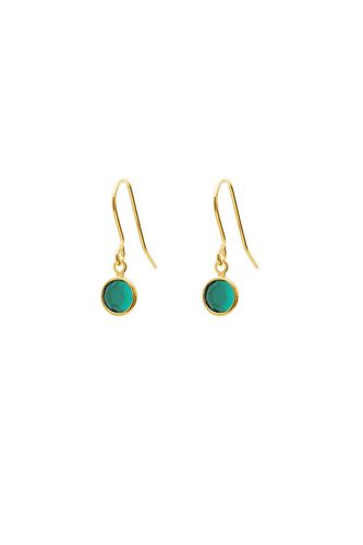 Womens May Birthstone Crystal Drop Earrings Gold Plated - - One Size - Joy by Corrine Smith - Modalova