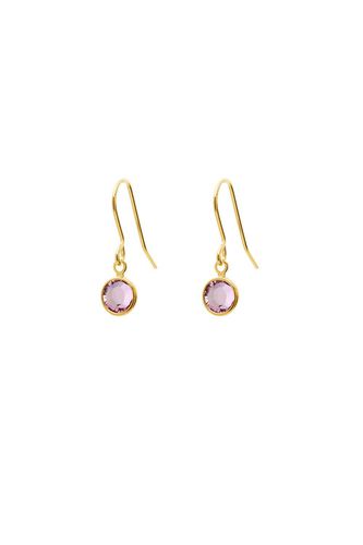 Womens June Birthstone Crystal Drop Earrings Gold Plated - - One Size - Joy by Corrine Smith - Modalova