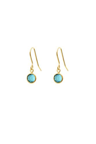 Womens December Birthstone Crystal Drop Earrings Gold Plated - - One Size - Joy by Corrine Smith - Modalova