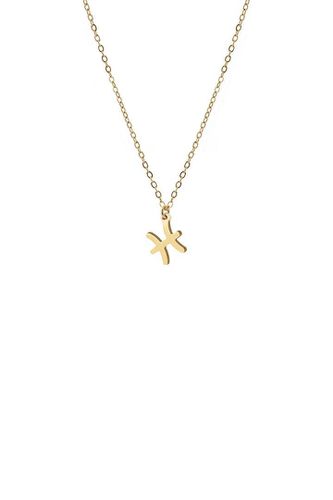 Womens Pisces Zodiac Charm Necklace Gold Plated - - 18 inches - NastyGal UK (+IE) - Modalova