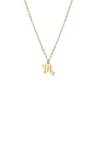Womens Scorpio Zodiac Charm Necklace Gold Plated - - 18 inches - NastyGal UK (+IE) - Modalova