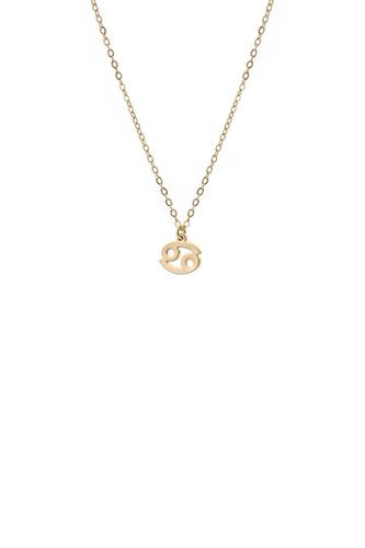Womens Cancer Zodiac Charm Necklace Gold Plated - - 18 inches - NastyGal UK (+IE) - Modalova