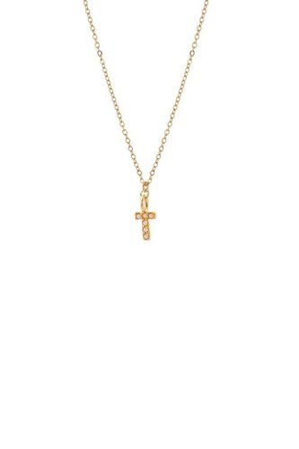 Womens Dainty Pearl Initial 'T' Necklace Gold Plated - - 18 inches - Joy by Corrine Smith - Modalova