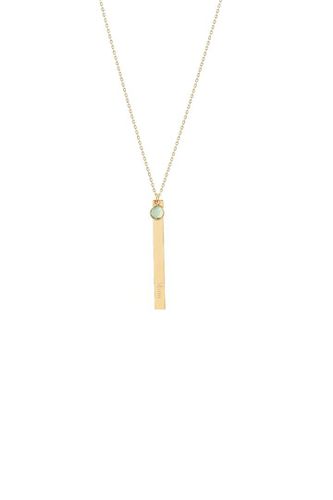 Womens 'Mum' Engraved August Birthstone Necklace Gold Plated - - 28 inches - NastyGal UK (+IE) - Modalova