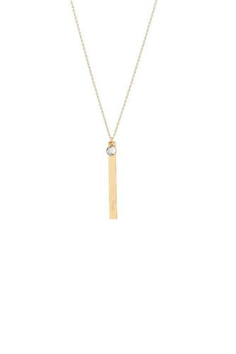 Womens 'Mum' Engraved April Birthstone Necklace Gold Plated - - 28 inches - NastyGal UK (+IE) - Modalova