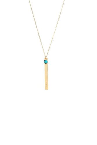 Womens 'Mum' Engraved December Birthstone Necklace Gold Plated - - 28 inches - NastyGal UK (+IE) - Modalova