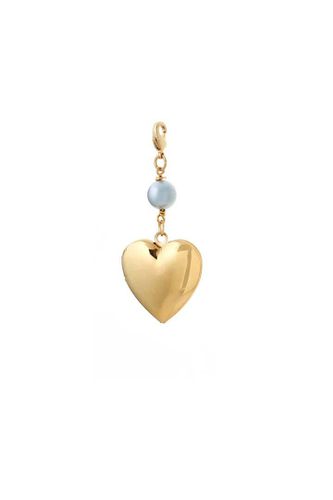 Womens Something Blue Gold Plated Heart Locket - - One Size - Joy by Corrine Smith - Modalova