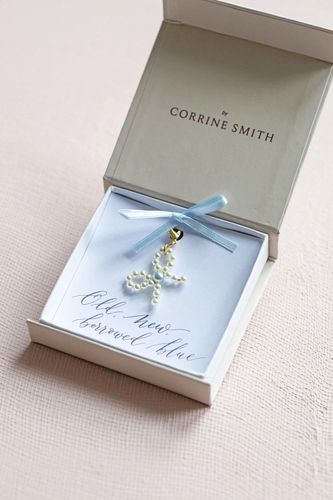 Womens Something Blue Pearl Bow Charm - - One Size - Joy by Corrine Smith - Modalova