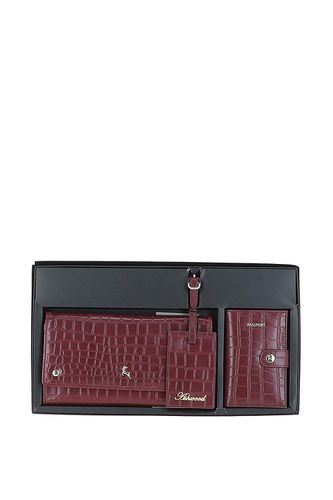 Womens 'Wise Tour' Croc Print Real Leather Gift Travel Set - - One Size - Ashwood Leather - Modalova