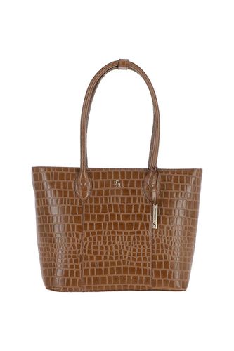 Womens 'Dolce Vita' Croc Print Real Leather Shopper Bag - - One Size - Ashwood Leather - Modalova
