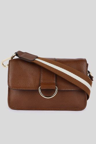 Womens 'Amore di Cuoio' Real Leather Small Crossbody Bag - - One Size - Ashwood Leather - Modalova