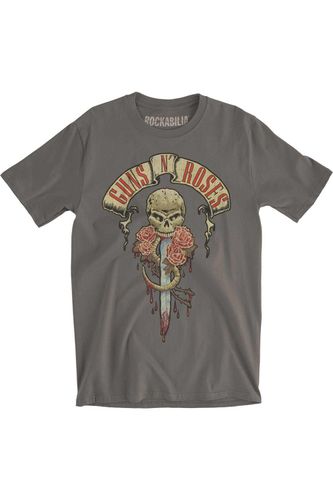 Dripping Dagger T-Shirt - Grey - L - Guns N Roses - Modalova
