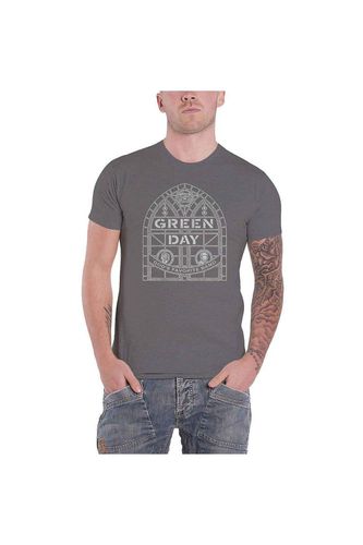 Stained Glass T-Shirt - Grey - L - Green Day - Modalova