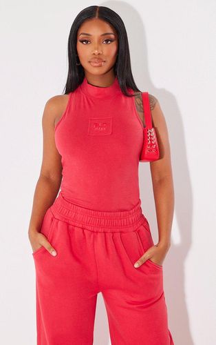 Womens Shape Cherry Cotton High Neck Sleeveless Bodysuit - XS - NastyGal UK (+IE) - Modalova