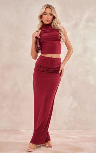 Womens Cherry Soft Touch Ruched Back Maxi Skirt - 16 - NastyGal UK (+IE) - Modalova