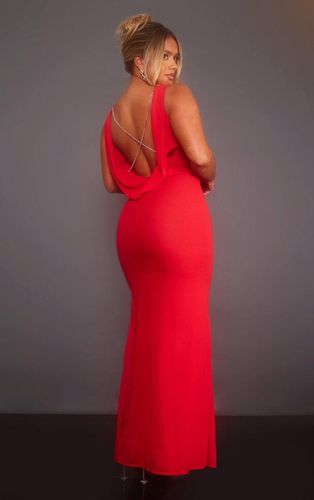 Womens Shape Woven Cowl Neck Sequin Back Maxi Dress - 8 - NastyGal UK (+IE) - Modalova