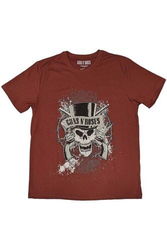 Faded Skull T-Shirt - Red - M - Guns N Roses - Modalova