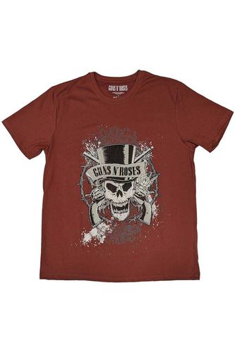 Faded Skull T-Shirt - Red - S - Guns N Roses - Modalova