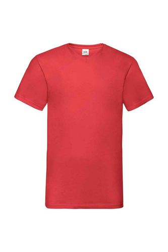 Value V Neck T-Shirt - Red - S - Fruit of the Loom - Modalova