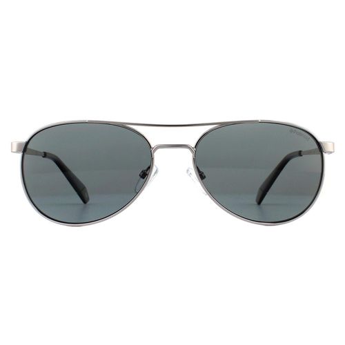 Womens Aviator Ruthenium Polarized Sunglasses - One Size - NastyGal UK (+IE) - Modalova
