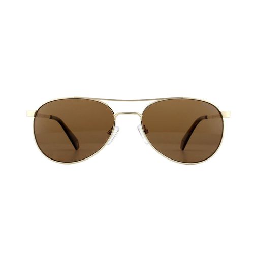 Womens Aviator Gold Bronze Polarized Sunglasses - - One Size - Polaroid - Modalova