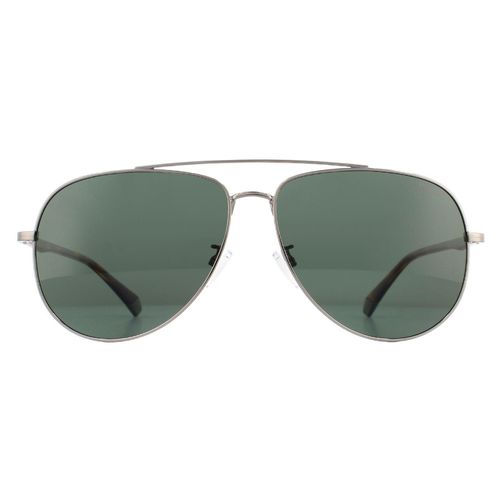 Aviator Ruthenium Havana Green Polarized Sunglasses - - One Size - Polaroid - Modalova