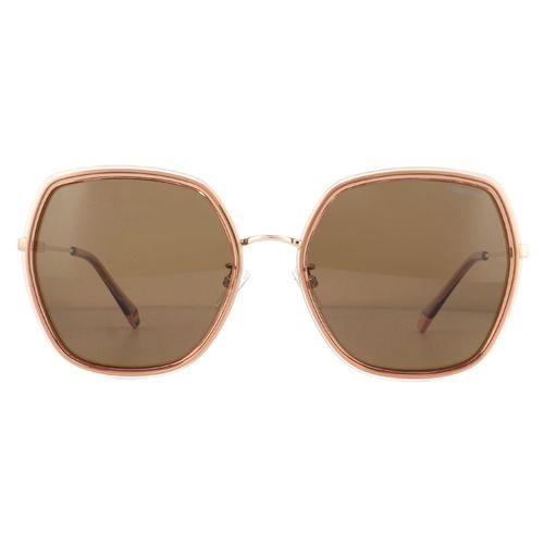 Womens Square Bronze Polarized Sunglasses - One Size - NastyGal UK (+IE) - Modalova