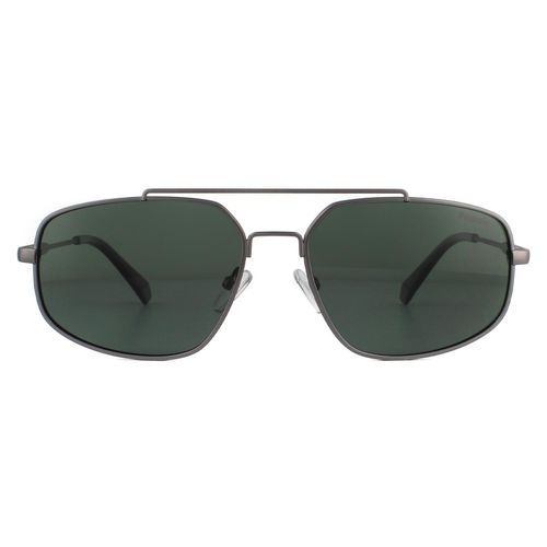 Aviator Ruthenium Green Polarized Sunglasses - - One Size - NastyGal UK (+IE) - Modalova