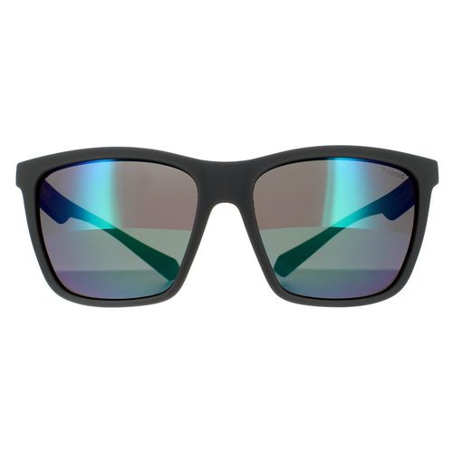 Rectangle Green Green Mirror Polarized Sunglasses - One Size - Polaroid - Modalova