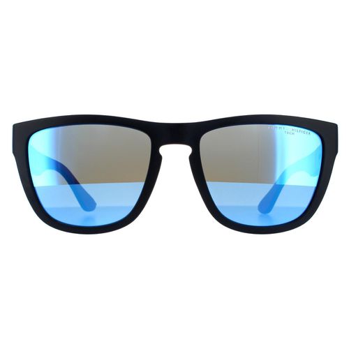 Square Matte Mirror Sunglasses - One Size - Tommy Hilfiger - Modalova