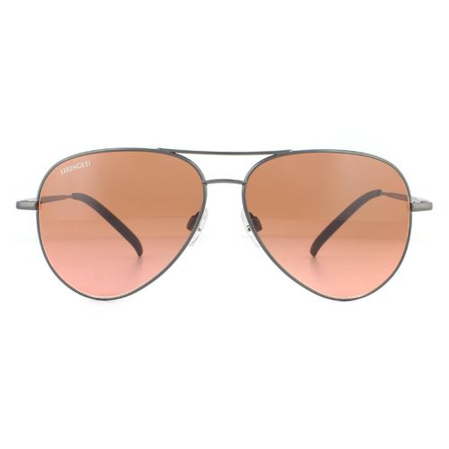 Aviator Matte Dark Gunmetal Mineral Drivers Brown Gradient Carrara Sunglasses - - One Size - NastyGal UK (+IE) - Modalova
