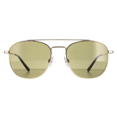 Aviator Matte Light Gold Mineral Green 555nm Carroll Sunglasses - - One Size - NastyGal UK (+IE) - Modalova
