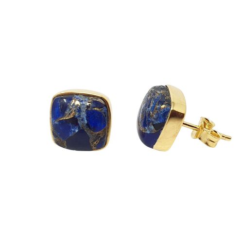 Womens Sapphire September Birthstone Gold Plated Stud Earrings - - One Size - NastyGal UK (+IE) - Modalova