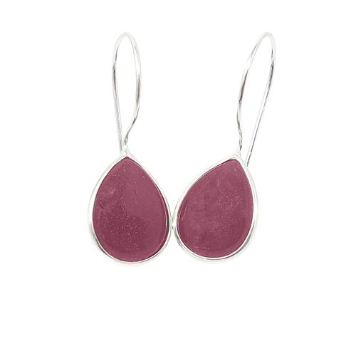 Womens Ruby July Birthstone Dangle Drop Silver Earrings - - One Size - NastyGal UK (+IE) - Modalova