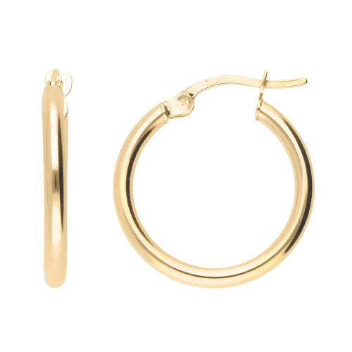 Womens Simple And Elegant Gold Plated Hoop Earrings - - One Size - Harfi - Modalova