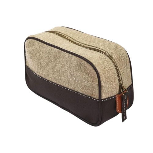 Womens Vegan Leather Toiletry Bag with Zip Closure - Stylish and Sustainable Travel Essential - - One Size - Harfi - Modalova