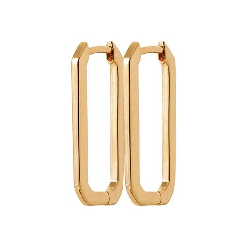 Womens 18ct Gold Vermeil Magic Link Earrings - - One Size - Harfi - Modalova