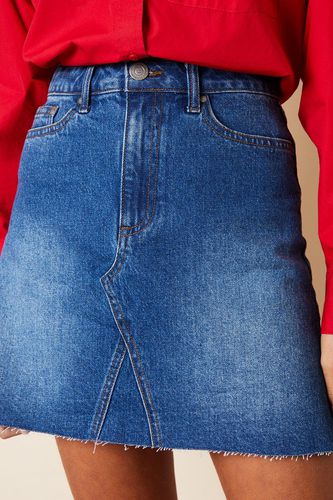 Womens Raw Hem Denim Mini Skirt - - 10 - NastyGal UK (+IE) - Modalova