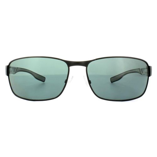 Rectangle Dark Ruthenium Green Polarized Sunglasses - One Size - NastyGal UK (+IE) - Modalova