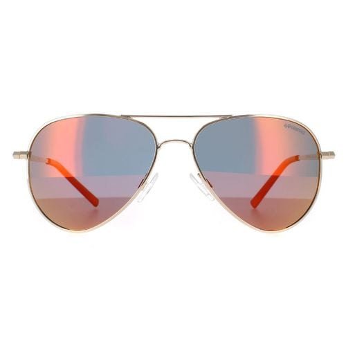 Aviator Gold Red Mirror Polarized PLD 6012/N Sunglasses - - One Size - NastyGal UK (+IE) - Modalova