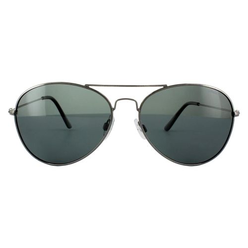 Aviator Gunmetal Blue Polarized Sunglasses - One Size - Polaroid - Modalova
