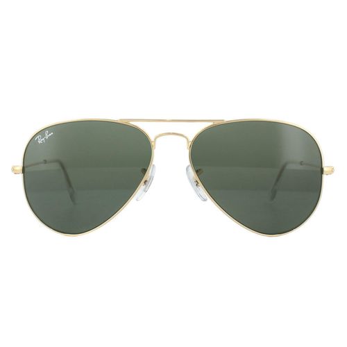 Aviator Gold Green Aviator 3025 Sunglasses - - One Size - Ray-Ban - Modalova