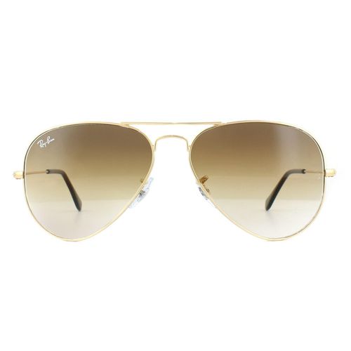 Aviator Gold Brown Gradient Aviator 3025 Sunglasses - - One Size - Ray-Ban - Modalova