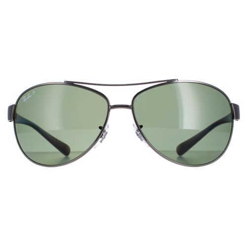 Aviator Gunmetal Polarized Green Sunglasses - - One Size - NastyGal UK (+IE) - Modalova